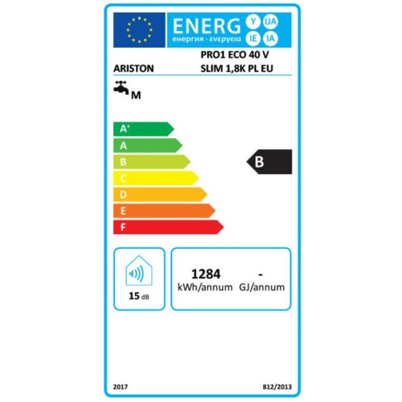 Бойлер Ariston PRO1 ECO 40 V SLIM 1.8K PL EU (3626459)