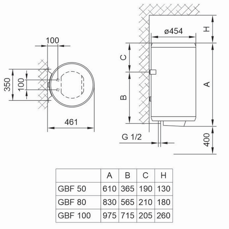 Бойлер TIKI Comfort S 100 UA (GBF 100/UA) (700098)