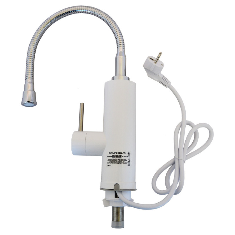 Проточний водонагрівач GRUNHELM EWH-1X-3G-ND-FLX-LED