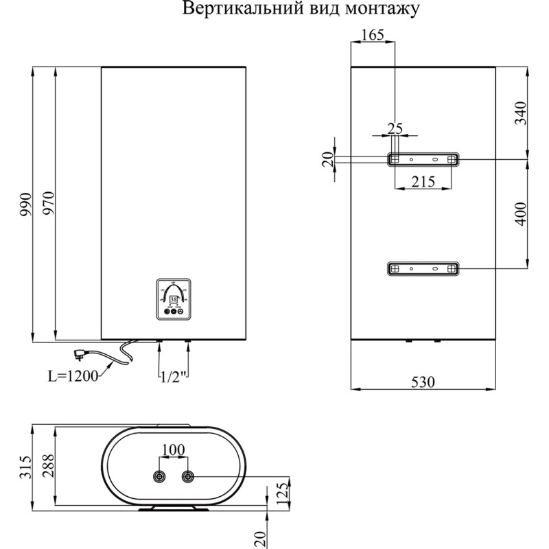 Бойлер Kroner Flacher K80F2-D
