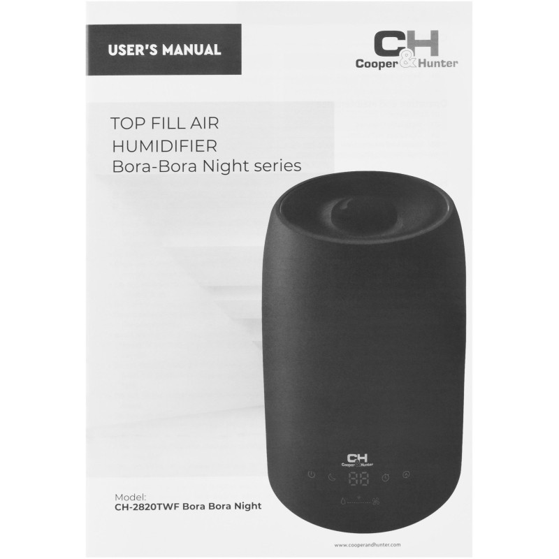 Повітряний зволожувач Cooper & Hunter CH-2820TWF