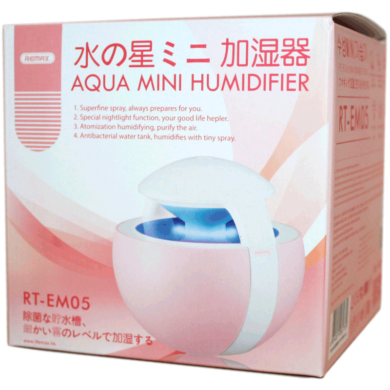 Зволожувач повітря Remax RT-EM05 Mercury Pink (6954851282730)
