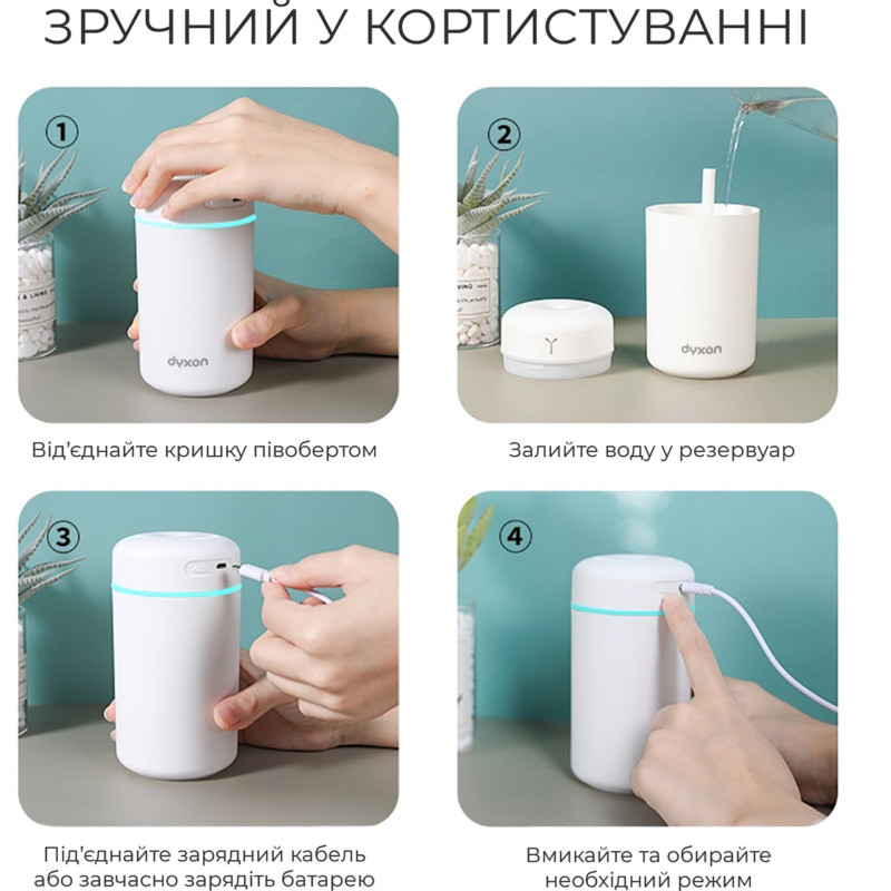 Зволожувач повітря DYXON MEGAHUMI 420 White (DXNZVMGHMI420W)