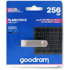 Флеш пам'ять Goodram UNO3 256GB USB 3.2 Gen1 Silver (UNO3-2560S0R11)