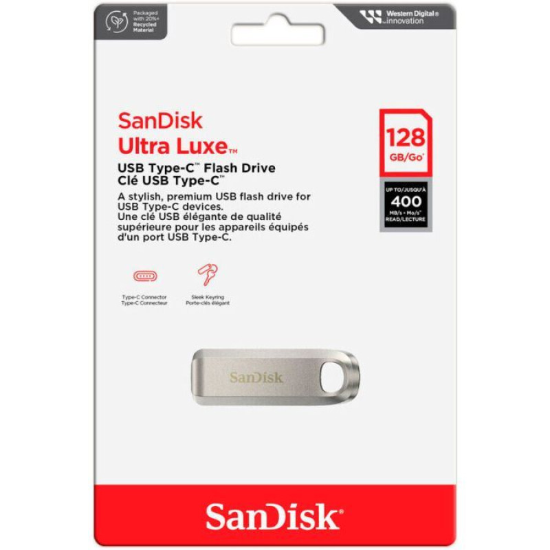 USB Flash Drive Sandisk 128GB Ultra Luxe Type-C USB 3.2 (SDCZ75-128G-G46)