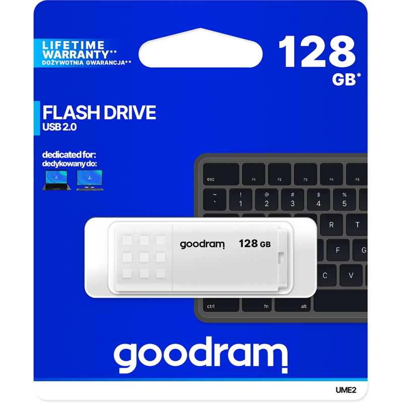 USB флеш-накопичувач Goodram 128GB UME2 White (UME2-1280W0R11)