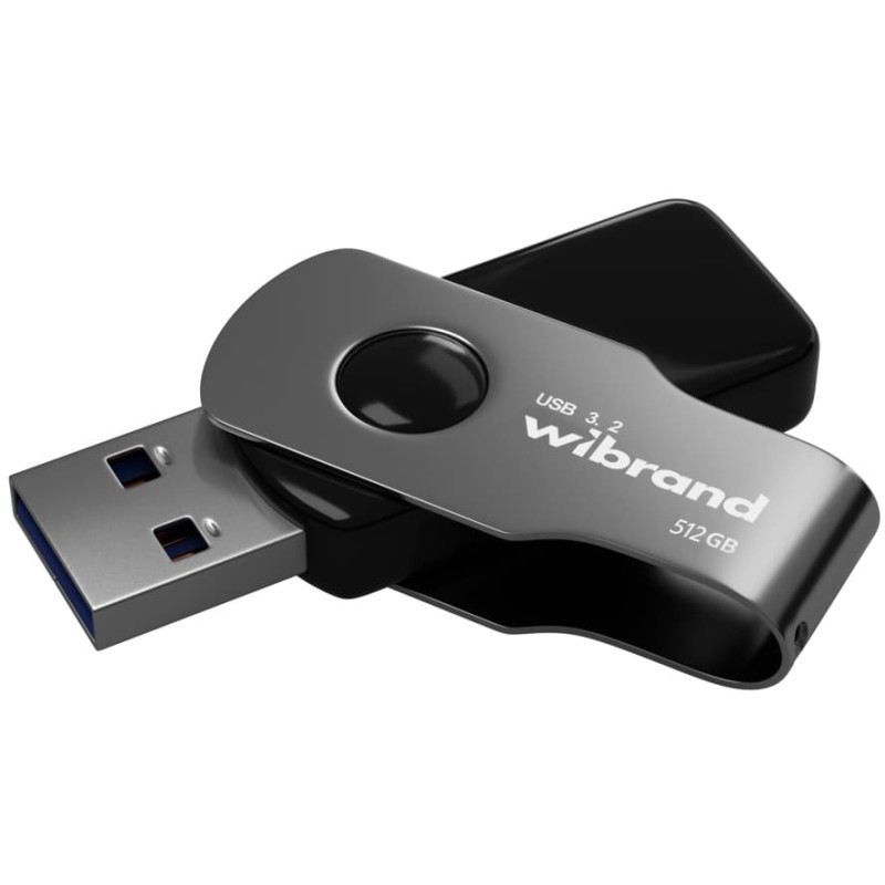 USB Flash Drive Wibrand 512GB Ящірка Black USB 3.2 (WI3.2/LI512P9B)