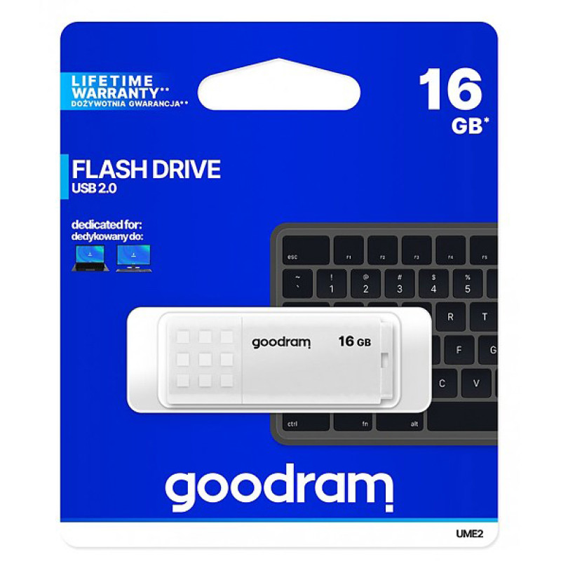 USB флеш-накопичувач Goodram 16GB UME2 White (UME2-0160W0R11)
