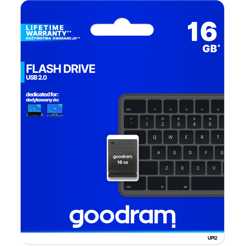 USB флеш-накопичувач Goodram 16GB UPI2 (Piccolo) Black (UPI2-0160K0R11)