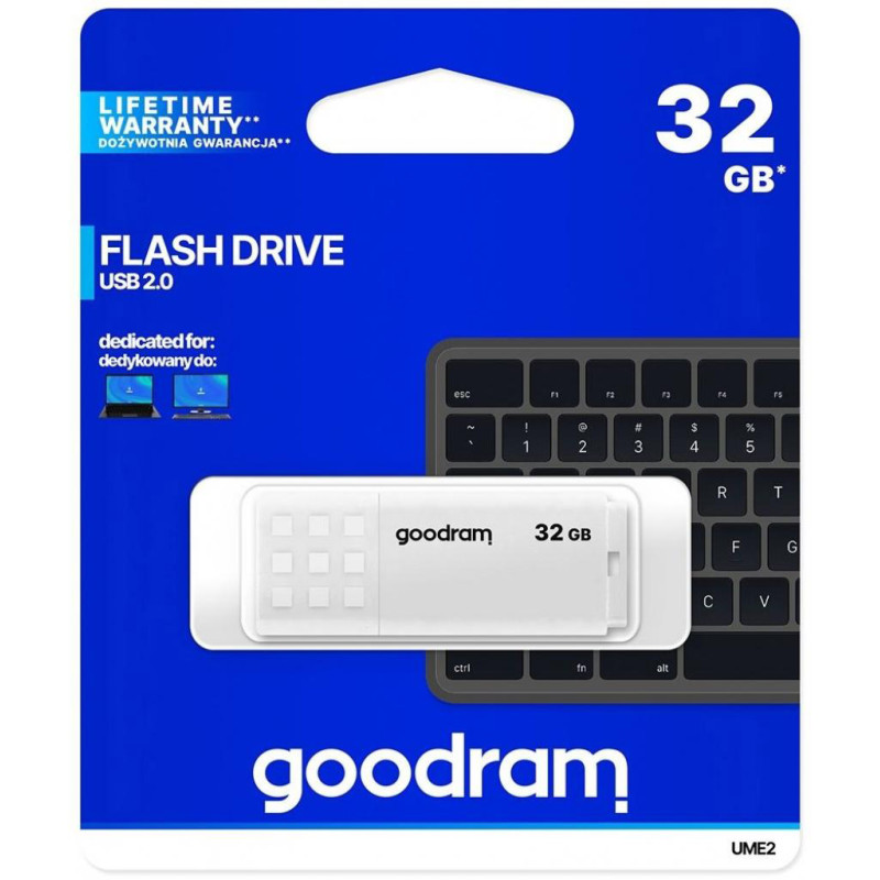 USB флеш-накопичувач Goodram 32GB UME2 White (UME2-0320W0R11)