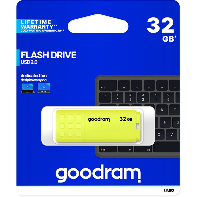 USB флеш-накопичувач Goodram 32GB UME2 Yellow (UME2-0320Y0R11)