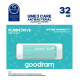 USB флеш накопичувач Goodram 32GB UME3 Care Green (UME3-0320CRR11)