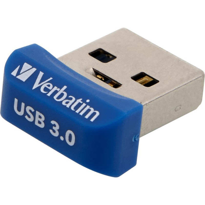 USB флеш накопичувач Verbatim 64GB Store 'n' Stay NANO Blue USB 3.2 (98711)