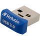 USB флеш накопичувач Verbatim 64GB Store 'n' Stay NANO Blue USB 3.2 (98711)