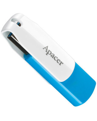 USB флеш-накопичувач Apacer 64GB AH357 Blue/White (AP64GAH357U-1)