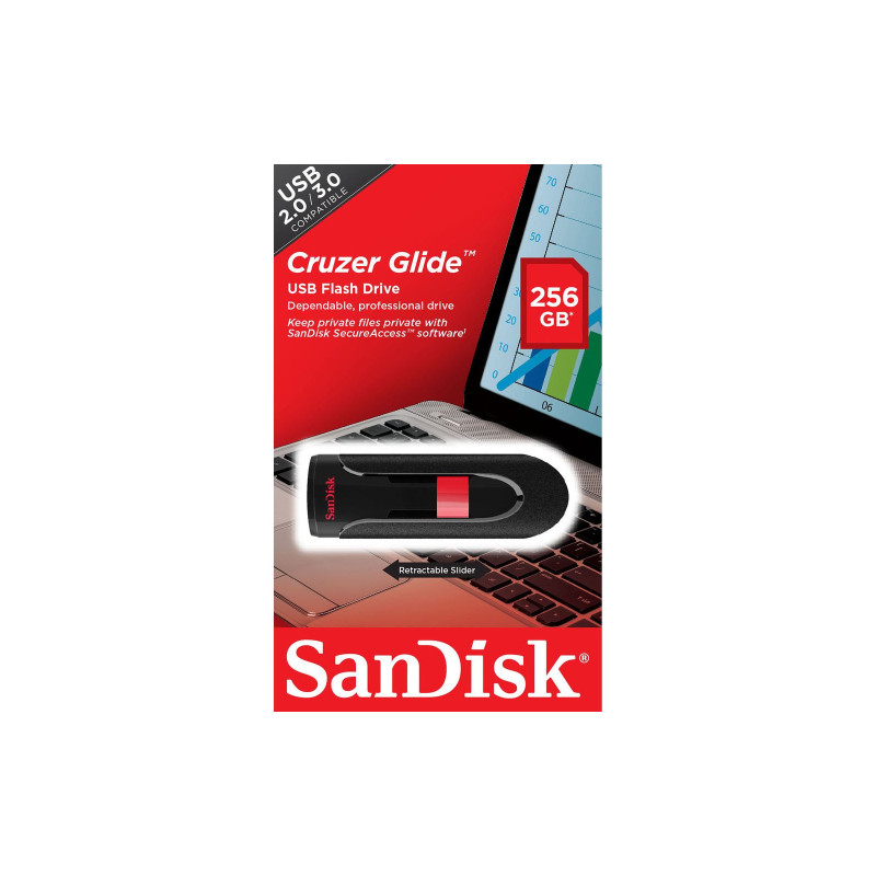 USB флеш накопичувач SanDisk 256GB Cruzer Glide USB 3.0 (SDCZ60-256G-B35)