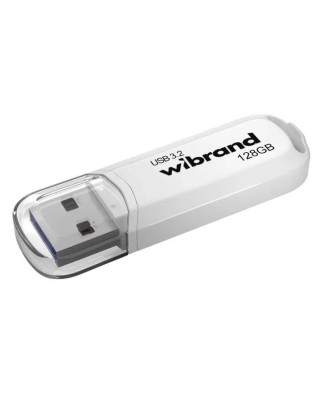 USB флеш накопичувач Wibrand 128GB Marten White USB 3.2 Gen 1 (USB 3.0) (WI3.2/MA128P10W)