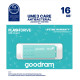 USB флеш-накопичувач Goodram 16GB UME3 Care Green (UME3-0160CRR11)