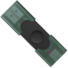 Флеш-накопичувач Kingston USB3.2 128GB Type-C DataTraveler Duo Green (DTDEG2/128GB)