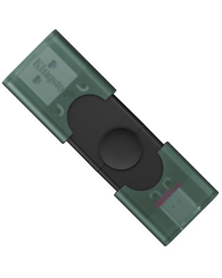 Флеш-накопичувач Kingston USB3.2 128GB Type-C DataTraveler Duo Green (DTDEG2/128GB)