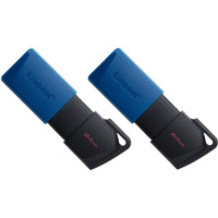 USB флеш-накопичувач Kingston 2x64GB DataTraveler Exodia M Black/Blue (DTXM/64GB-2P)