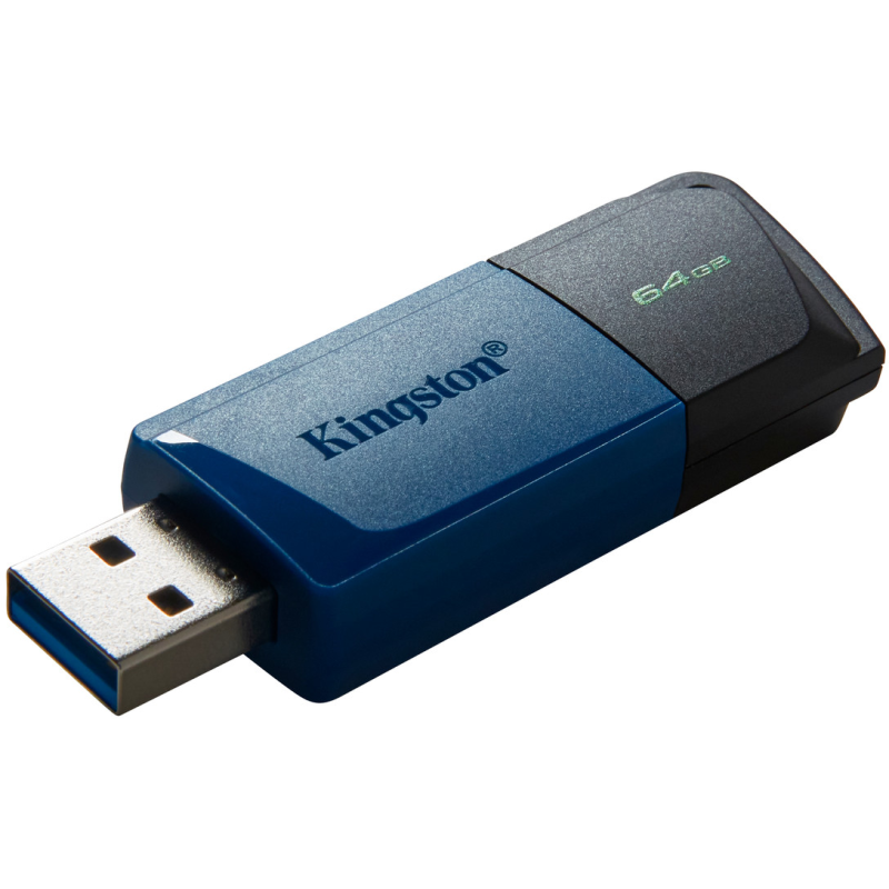 USB флеш-накопичувач Kingston 2x64GB DataTraveler Exodia M Black/Blue (DTXM/64GB-2P)