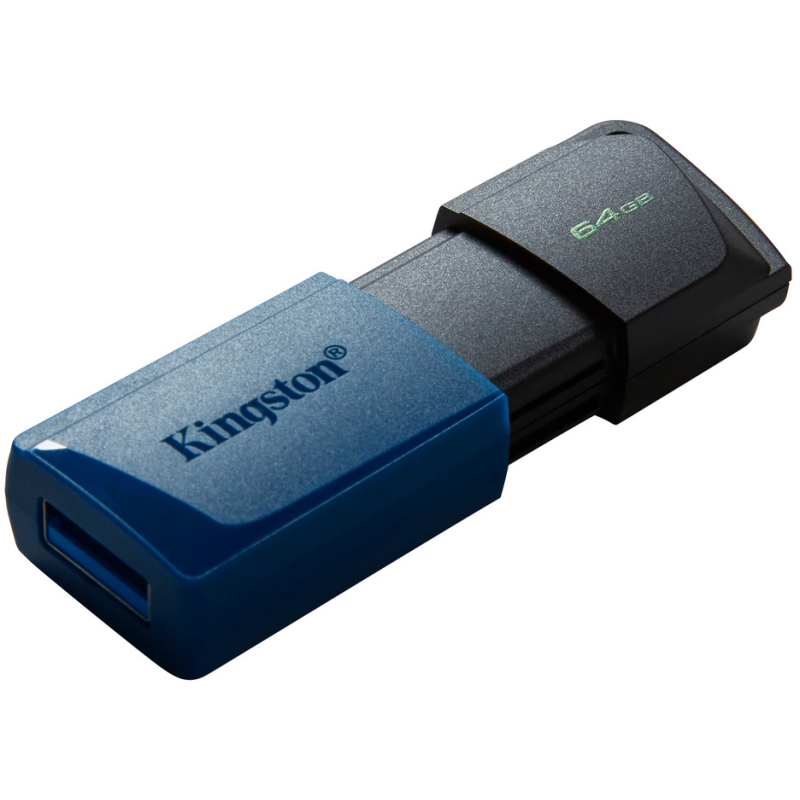USB флеш-накопичувач Kingston 2x64GB DataTraveler Exodia M Black/Blue (DTXM/64GB-2P)
