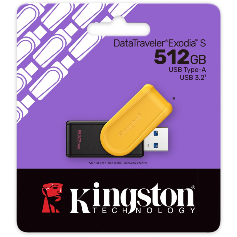 Флешка USB Kingston 512GB USB 3.2 Type-A Gen1 DT Exodia S DTXS/512GB