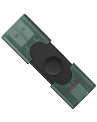 USB флеш-накопичувач Kingston USB3.2 256GB Type-C DataTraveler Duo Green (DTDEG2/256GB)