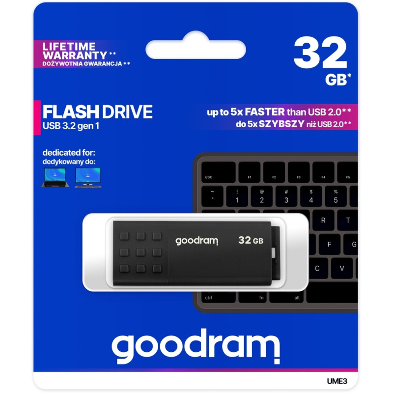 USB флеш-накопичувач Goodram 32GB UME3 Black (UME3-0320K0R11)