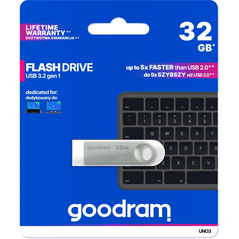 USB флеш-накопичувач Goodram 32GB UNO3 (UNO3-0320S0R11)