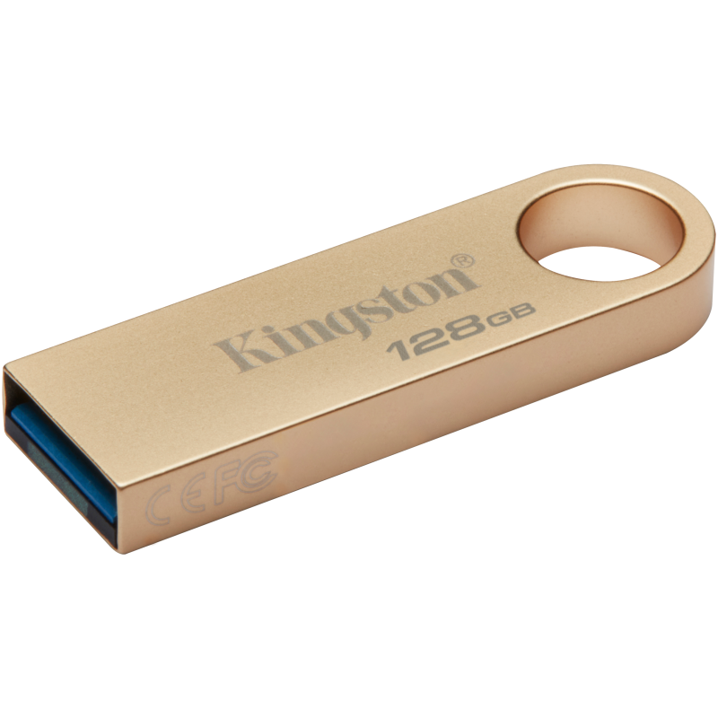 USB флеш накопичувач Kingston 128GB DataTraveler SE9 G3 Gold USB 3.2 (DTSE9G3/128GB)