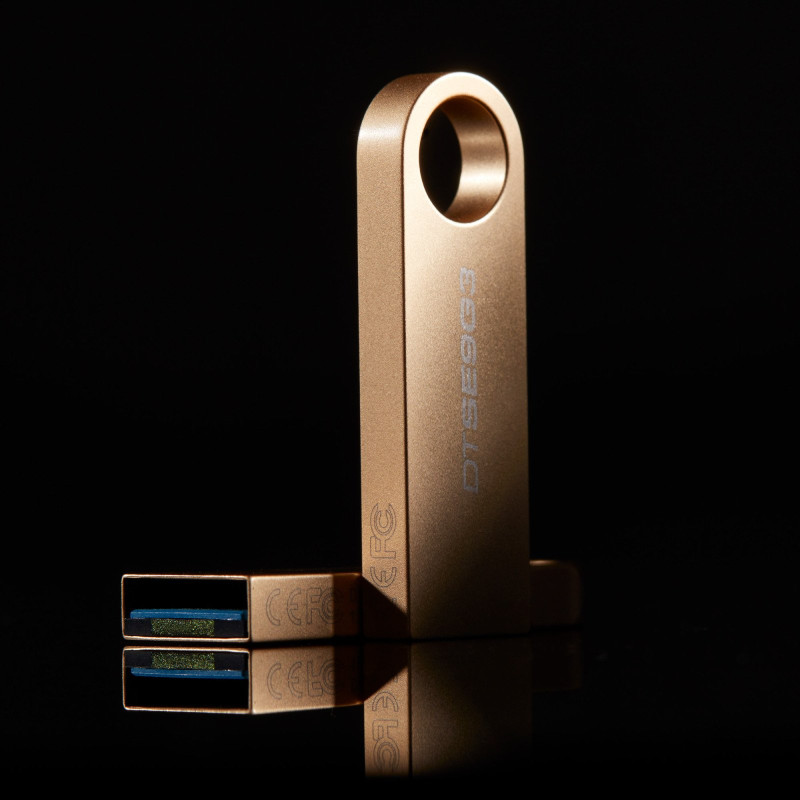 USB флеш накопичувач Kingston 128GB DataTraveler SE9 G3 Gold USB 3.2 (DTSE9G3/128GB)