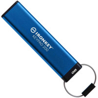 USB флешка Kingston 16GB IronKey Keypad 200 Type-A Blue USB3.2 (IKKP200/16GB)