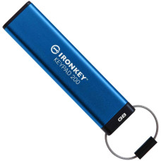 USB флешка Kingston 16GB IronKey Keypad 200 Type-A Blue USB3.2 (IKKP200/16GB)
