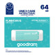 USB флеш-накопичувач Goodram 64GB UME3 Care Green (UME3-0640CRR11)