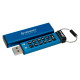 USB флешка Kingston 32GB IronKey Keypad 200 AES-256 Encrypted Blue USB 3.2 (IKKP200/32GB)