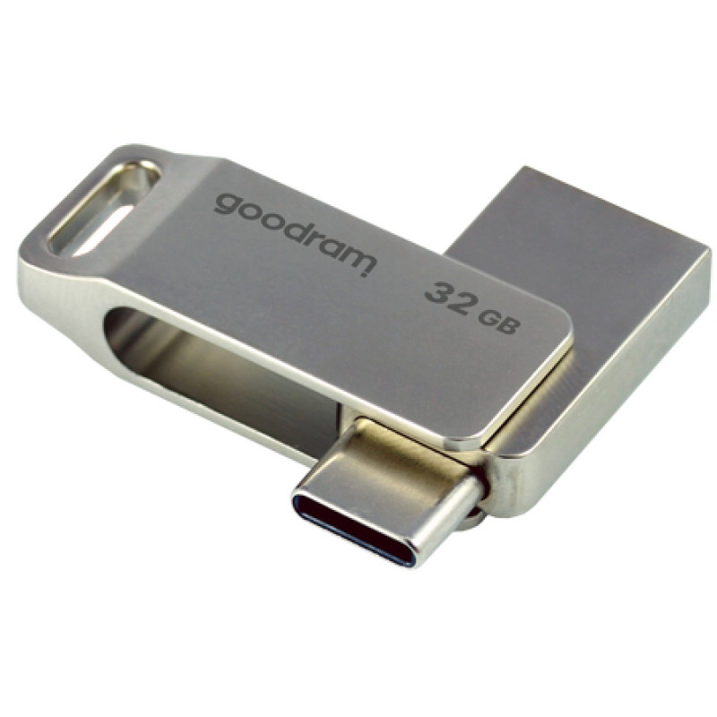 Флеш-накопичувач USB Goodram 32GB OTG Type-C ODA3 Silver (ODA3-0320S0R11)