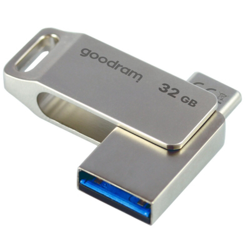 Флеш-накопичувач USB Goodram 32GB OTG Type-C ODA3 Silver (ODA3-0320S0R11)