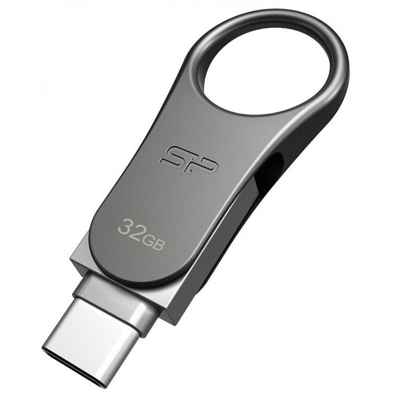 Флеш-пам'ять USB Silicon Power Mobile S80 32GB Silver (SP032GBUC3C80V1S)