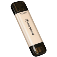 USB флешка Transcend 128GB USB 3.2+Type-C JetFlash 930 Black (TS128GJF930C)