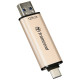 USB флешка Transcend 128GB USB 3.2+Type-C JetFlash 930 Black (TS128GJF930C)