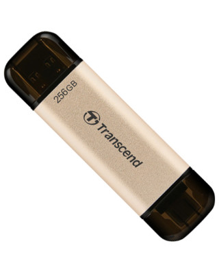 USB флешка Transcend 256GB USB 3.2+Type-C JetFlash 930 Black (TS256GJF930C)