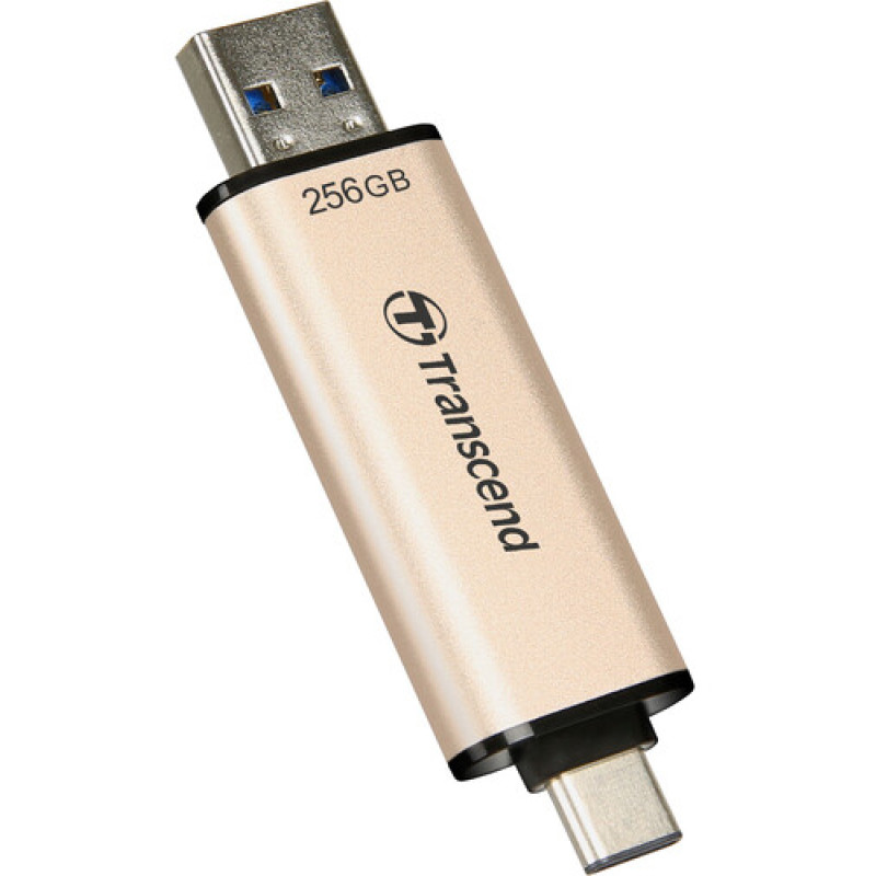 USB флешка Transcend 256GB USB 3.2+Type-C JetFlash 930 Black (TS256GJF930C)