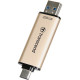 USB флешка Transcend 256GB USB 3.2+Type-C JetFlash 930 Black (TS256GJF930C)