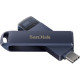 USB флеш накопичувач SanDisk 128GB Phone Drive для iPhone Metallic Sky Lightning/Type-C U
