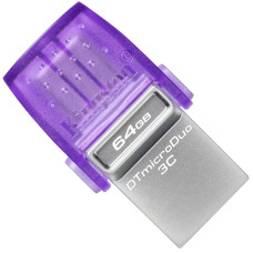 USB флеш накопичувач Kingston 64GB DataTraveler microDuo 3C USB 3.2/Type C (DTDUO3CG3/64GB)