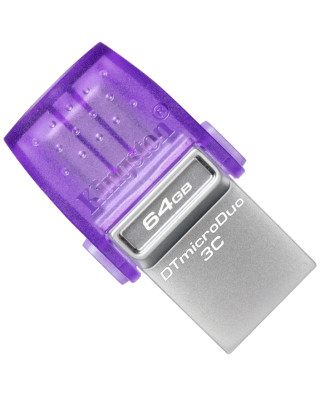 USB флеш накопичувач Kingston 64GB DataTraveler microDuo 3C USB 3.2/Type C (DTDUO3CG3/64GB)