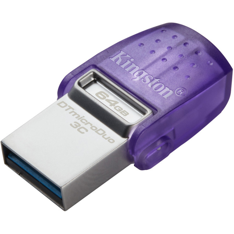 USB флеш накопичувач Kingston 64GB DataTraveler microDuo 3C USB 3.2/Type C (DTDUO3CG3/64GB)