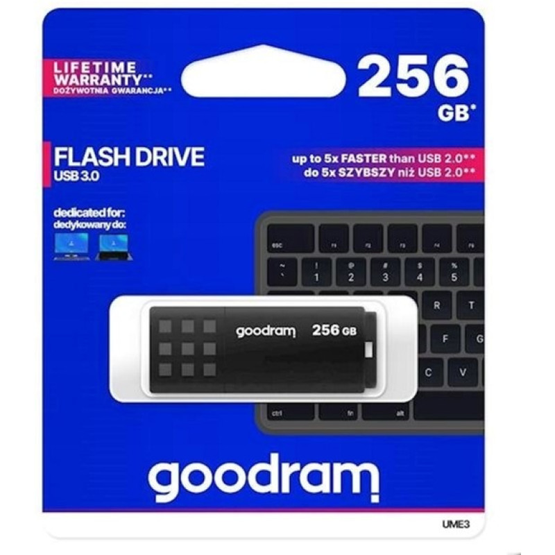 USB флеш накопичувач 256GB GoodRam UME3 Black (UME3-2560K0R11)